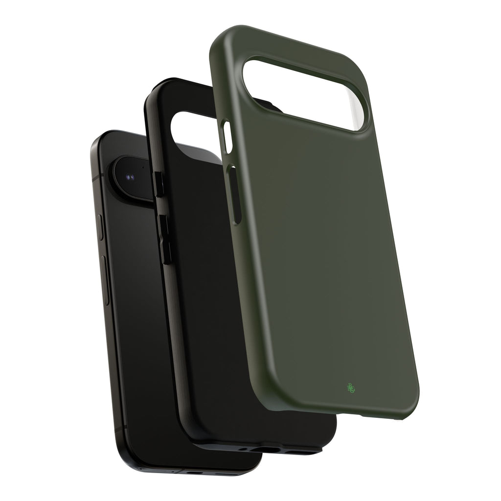 Olive Green Tough Phone Case for iPhone, Galaxy and Google Pixel