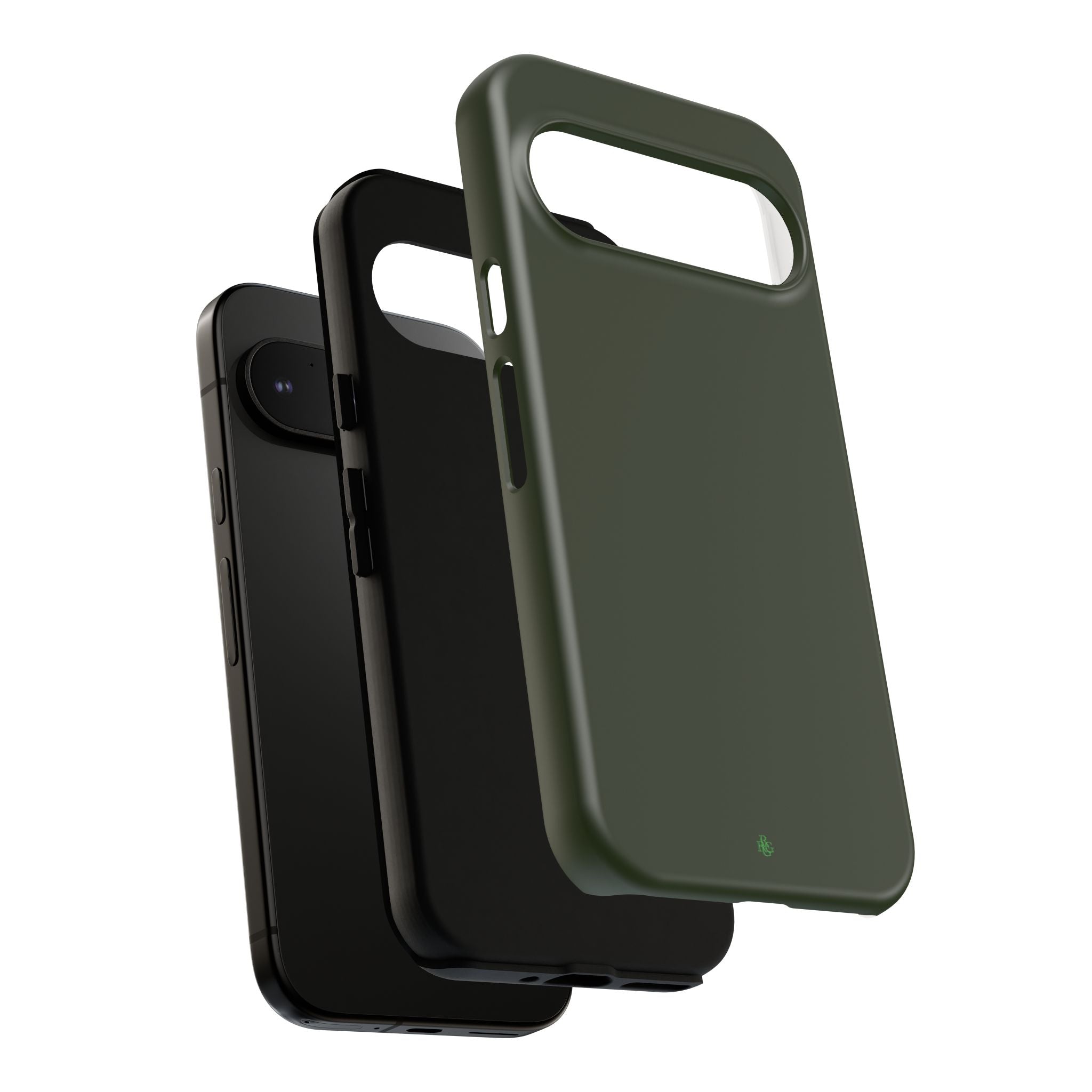 Olive Green Tough Phone Case for iPhone, Galaxy and Google Pixel