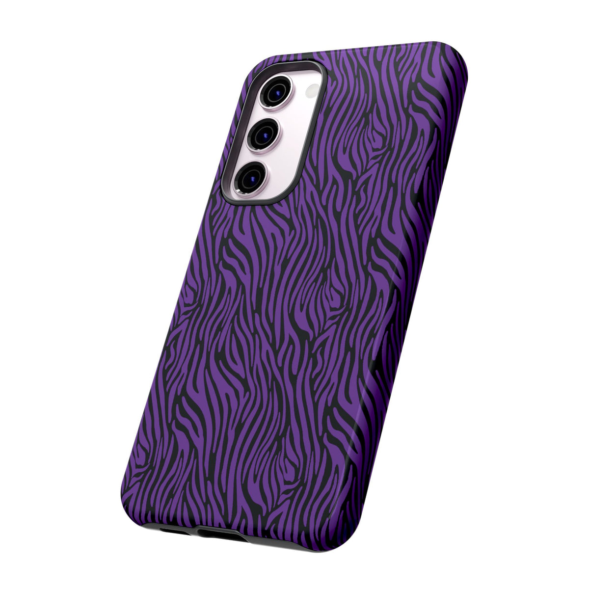 Purple Zebra Tough Phone Case for iPhone, Galaxy, or Google Pixel