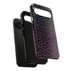 Colorful Leopard Tough Phone Case for iPhone, Galaxy, or Google Pixel