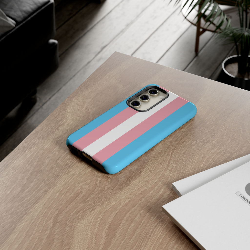 Trans Colors Tough Phone Case for iPhone, Galaxy, or Google Pixel