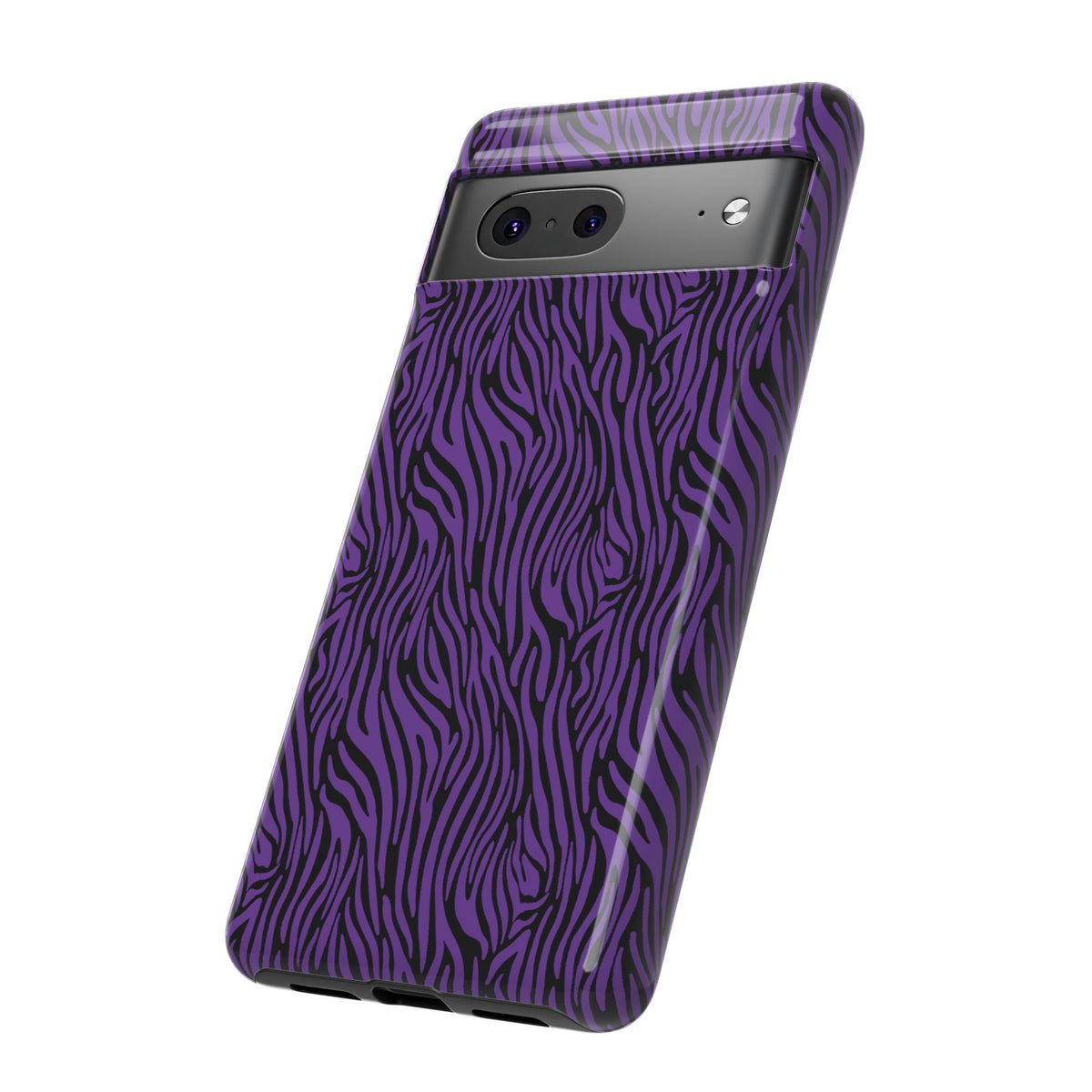 Purple Zebra Tough Phone Case for iPhone, Galaxy, or Google Pixel