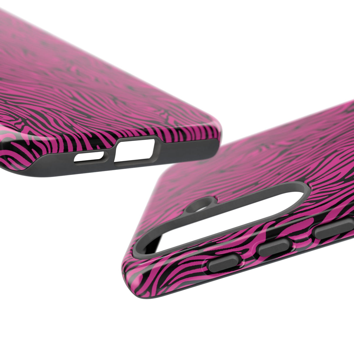 Pink Zebra Tough Phone Case for iPhone, Galaxy, or Google Pixel