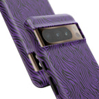 Purple Zebra Tough Phone Case for iPhone, Galaxy, or Google Pixel