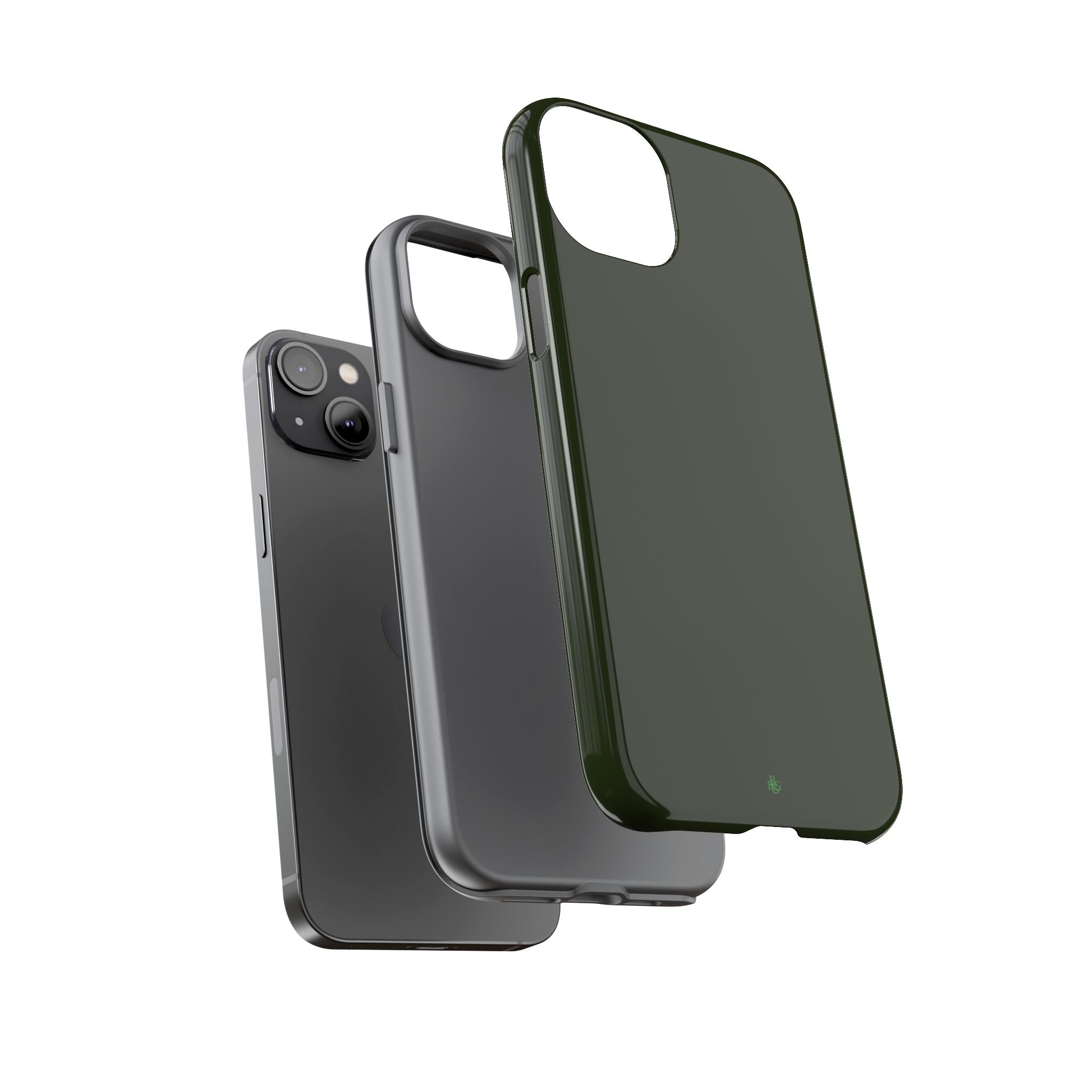 Olive Green Tough Phone Case for iPhone, Galaxy and Google Pixel