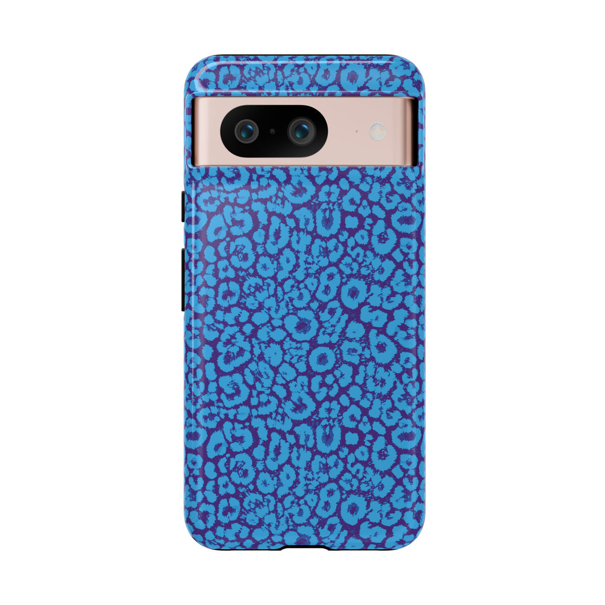 Blue Purple Leopard Tough Phone Case iPhone, Galaxy, or Google Pixel