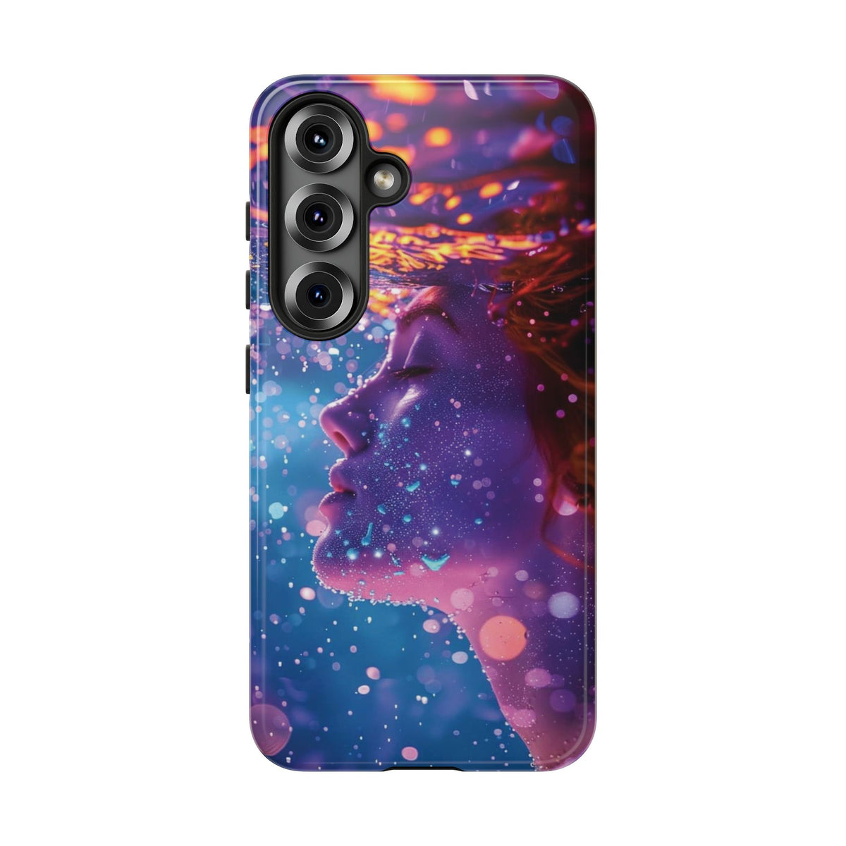 Meditating Underwater Tough Phone Case for iPhone, Galaxy, or Google Pixel