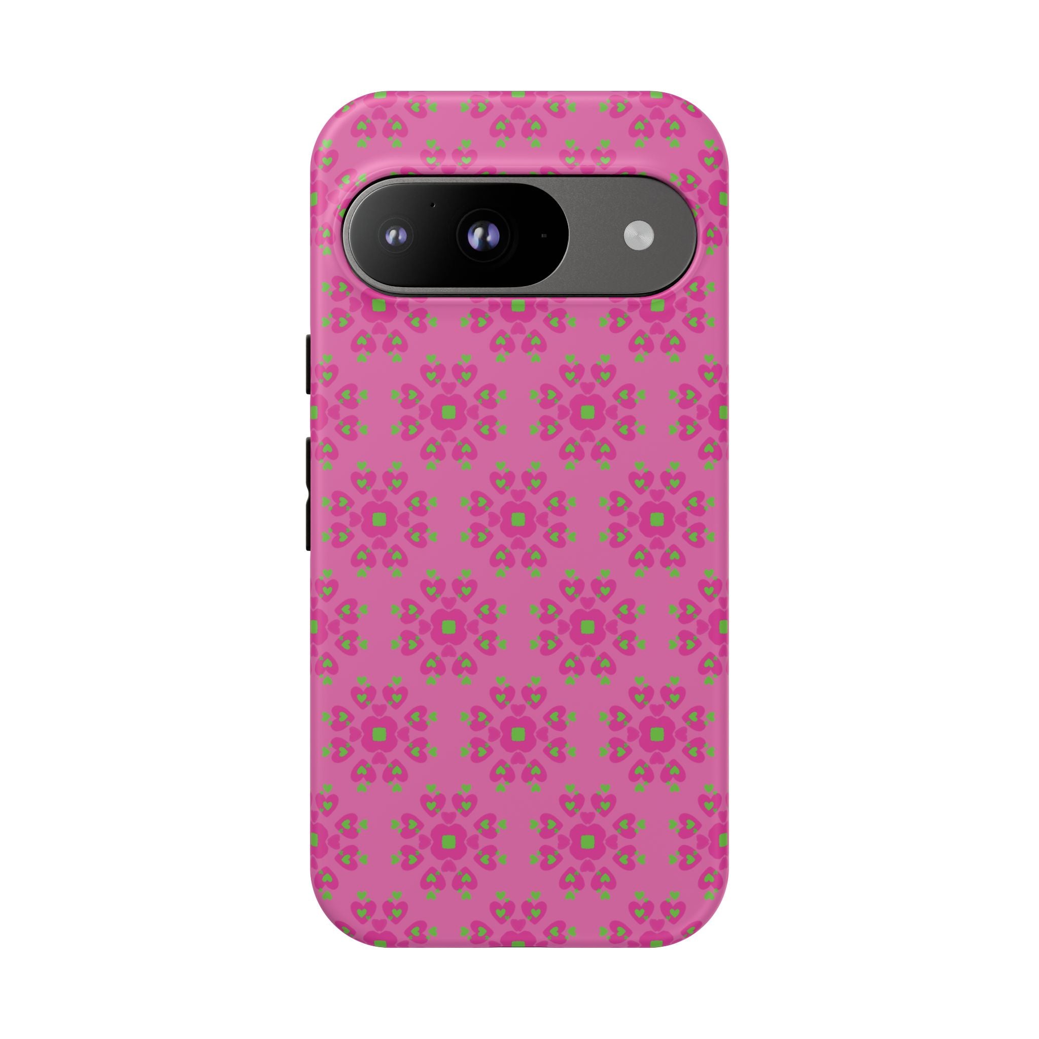 Floresta Heart Pink Tough Phone Case iPhone, Galaxy, or Google Pixel