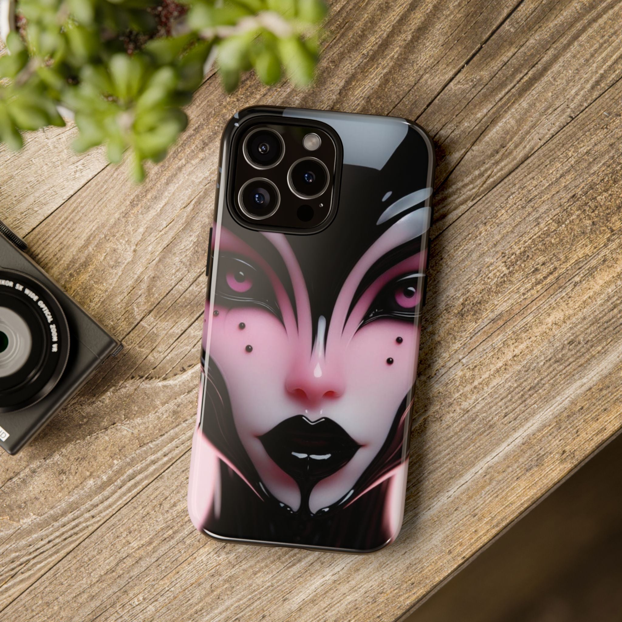 Pink Alien Tough Phone Case for iPhone, Galaxy, or Google Pixel