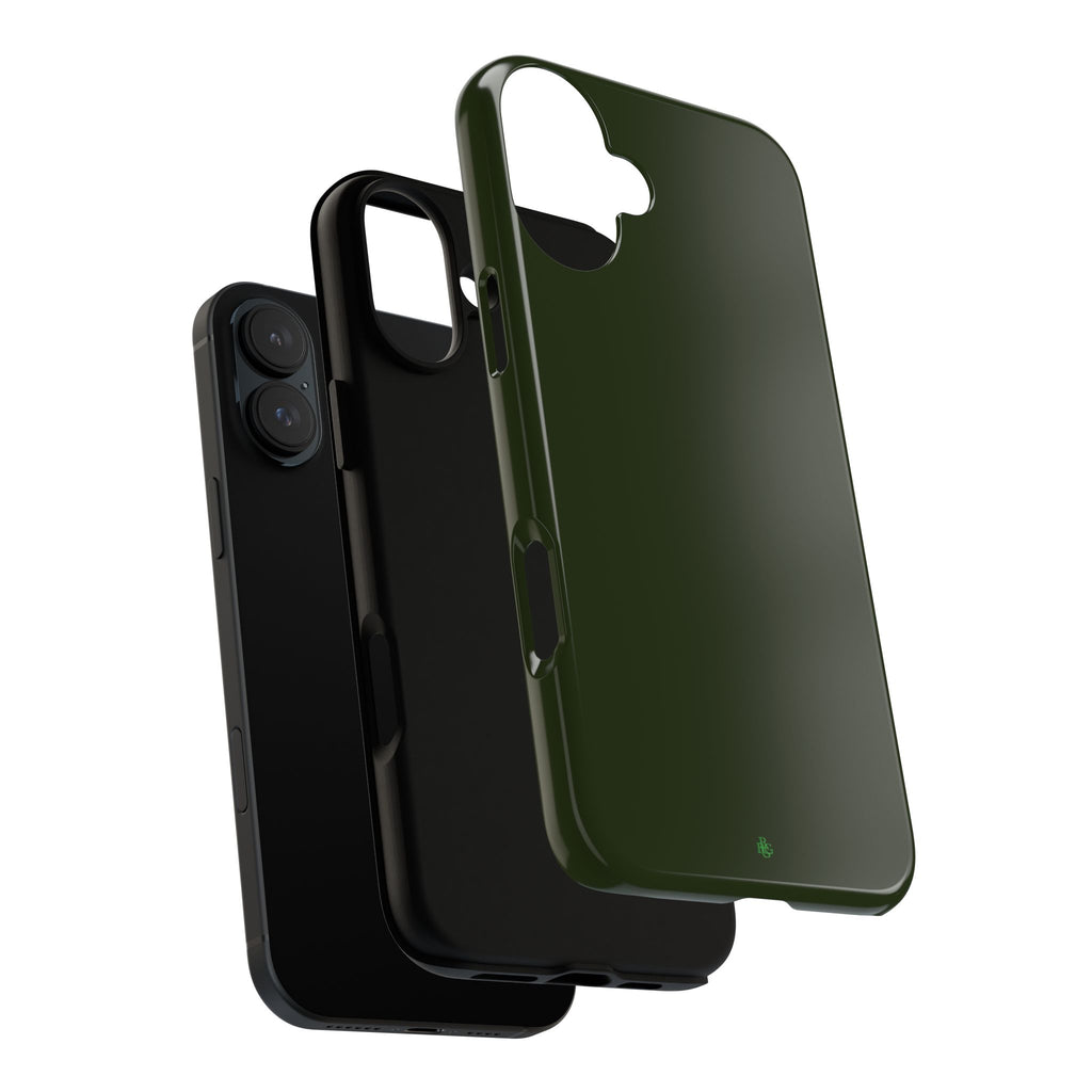 Olive Green Tough Phone Case for iPhone, Galaxy and Google Pixel