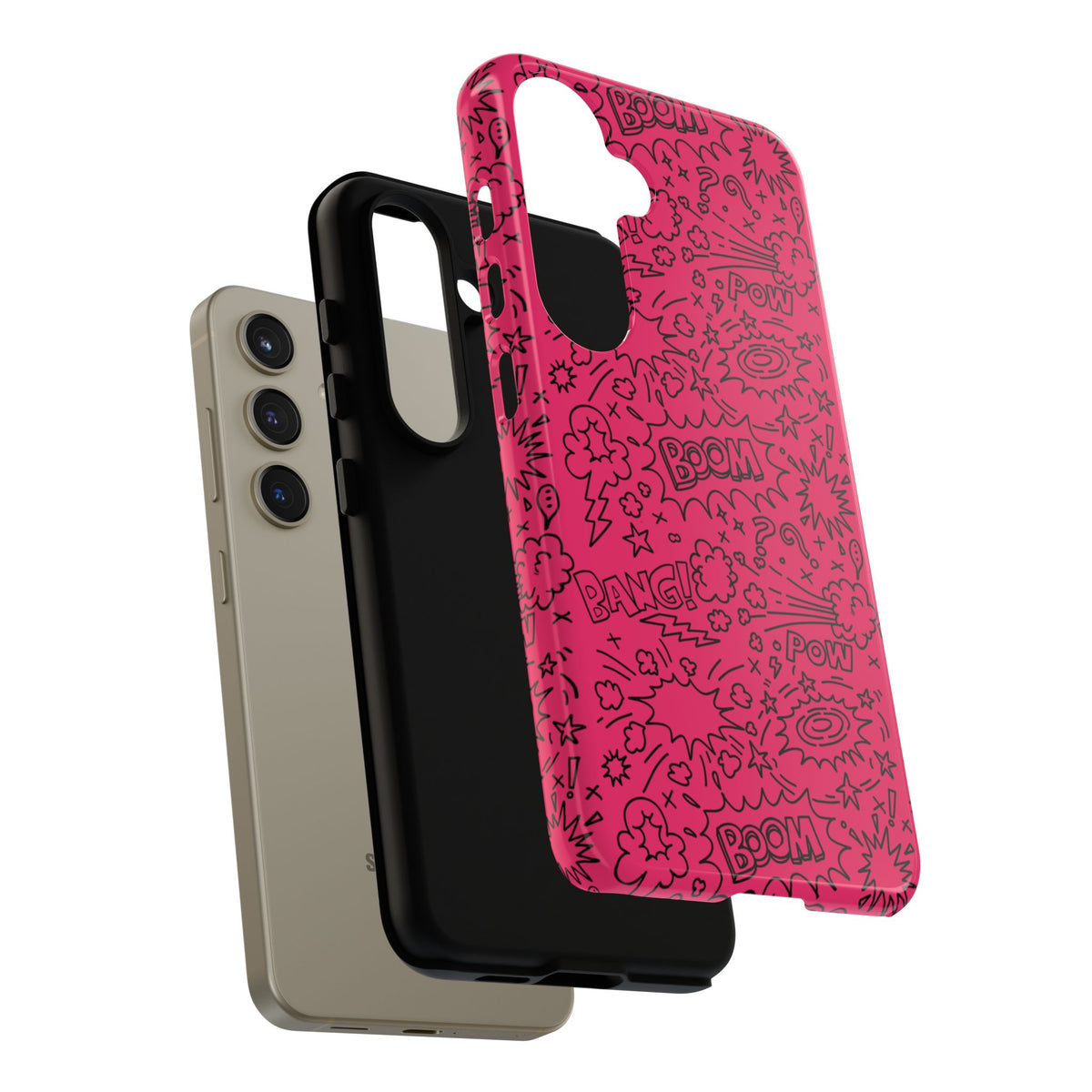 Boom Wow Tough Case for iPhone, Galaxy, or Google Pixel