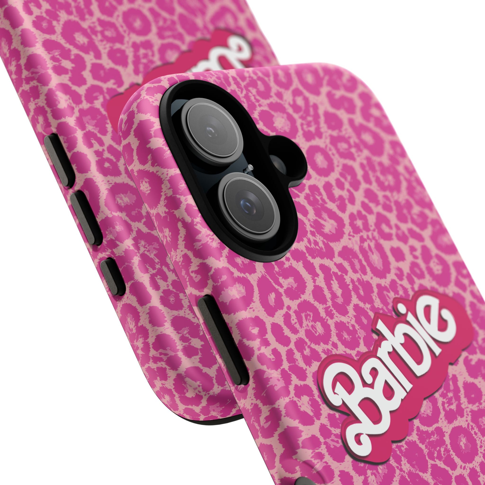 Hot Neon Pink Leopard Barb Tough Phone Case iPhone, Galaxy, or Google Pixel