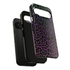 Colorful Leopard Tough Phone Case for iPhone, Galaxy, or Google Pixel