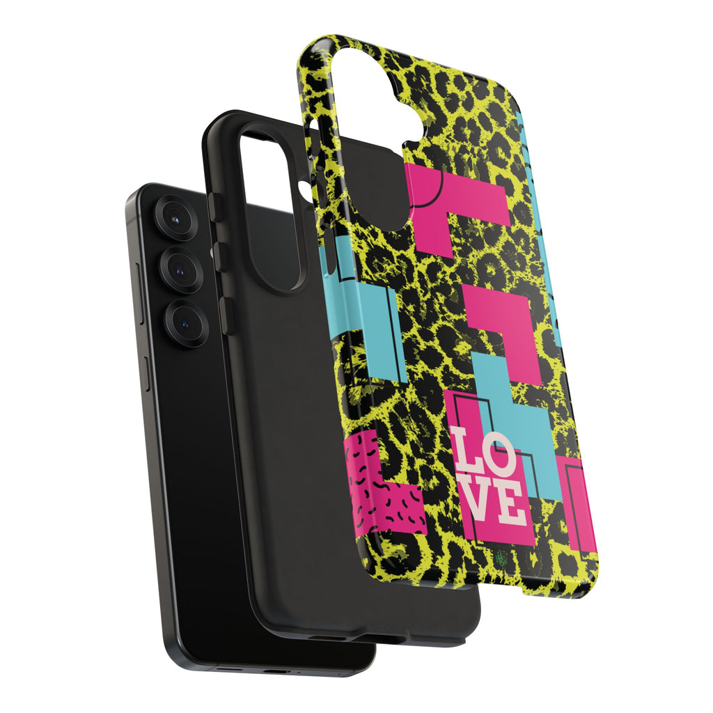 LOVE Neon Yellow RG Phone Case iPhone, Galaxy and Google Tough Cases