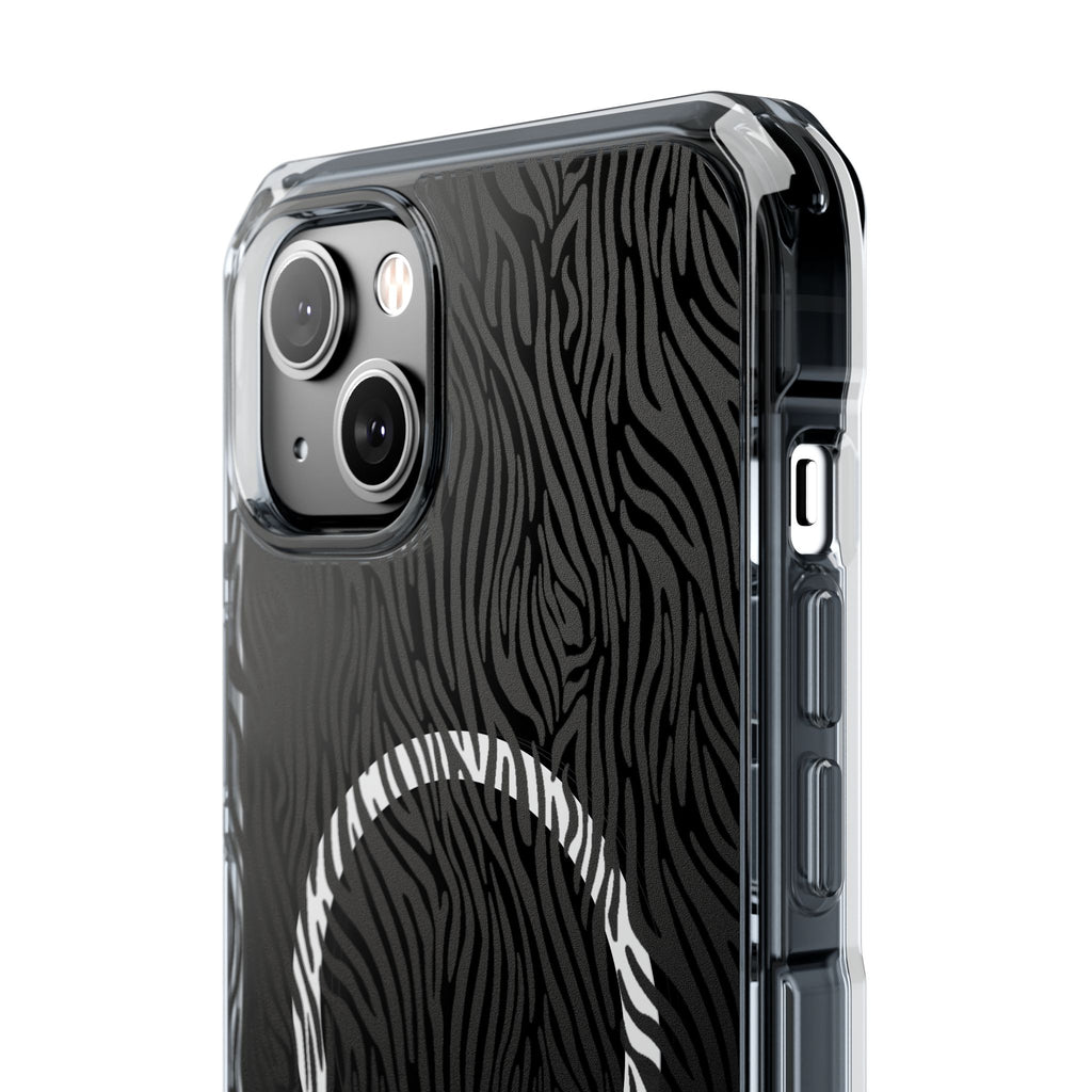 Zebra Magnetic iPhone 14, 15, 16 Series Clear Impact Cases