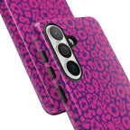Pink Purple Leopard Tough Phone Case iPhone, Galaxy and Google Pixel