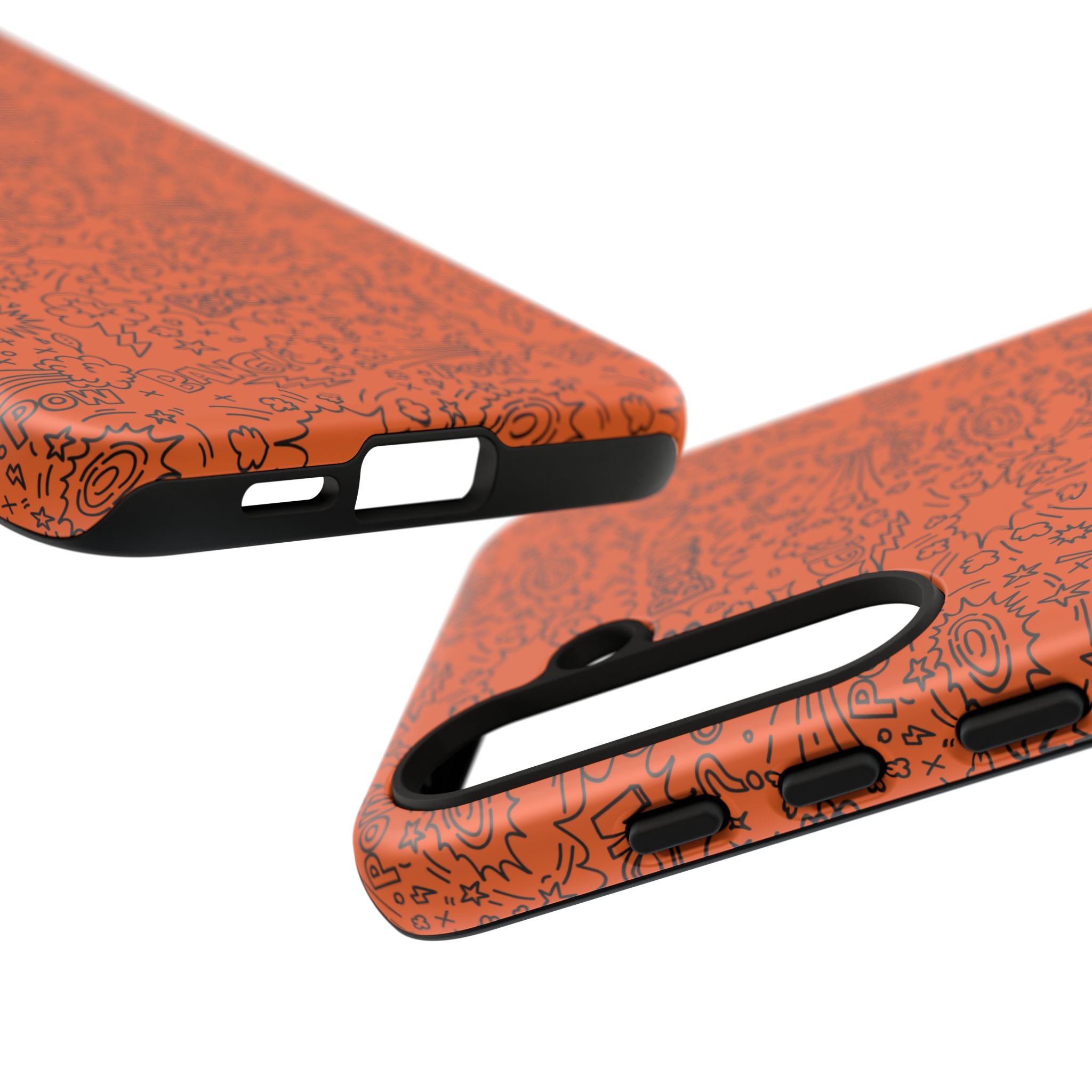 Wow Orange Tough Case for iPhone, Galaxy, or Google Pixel