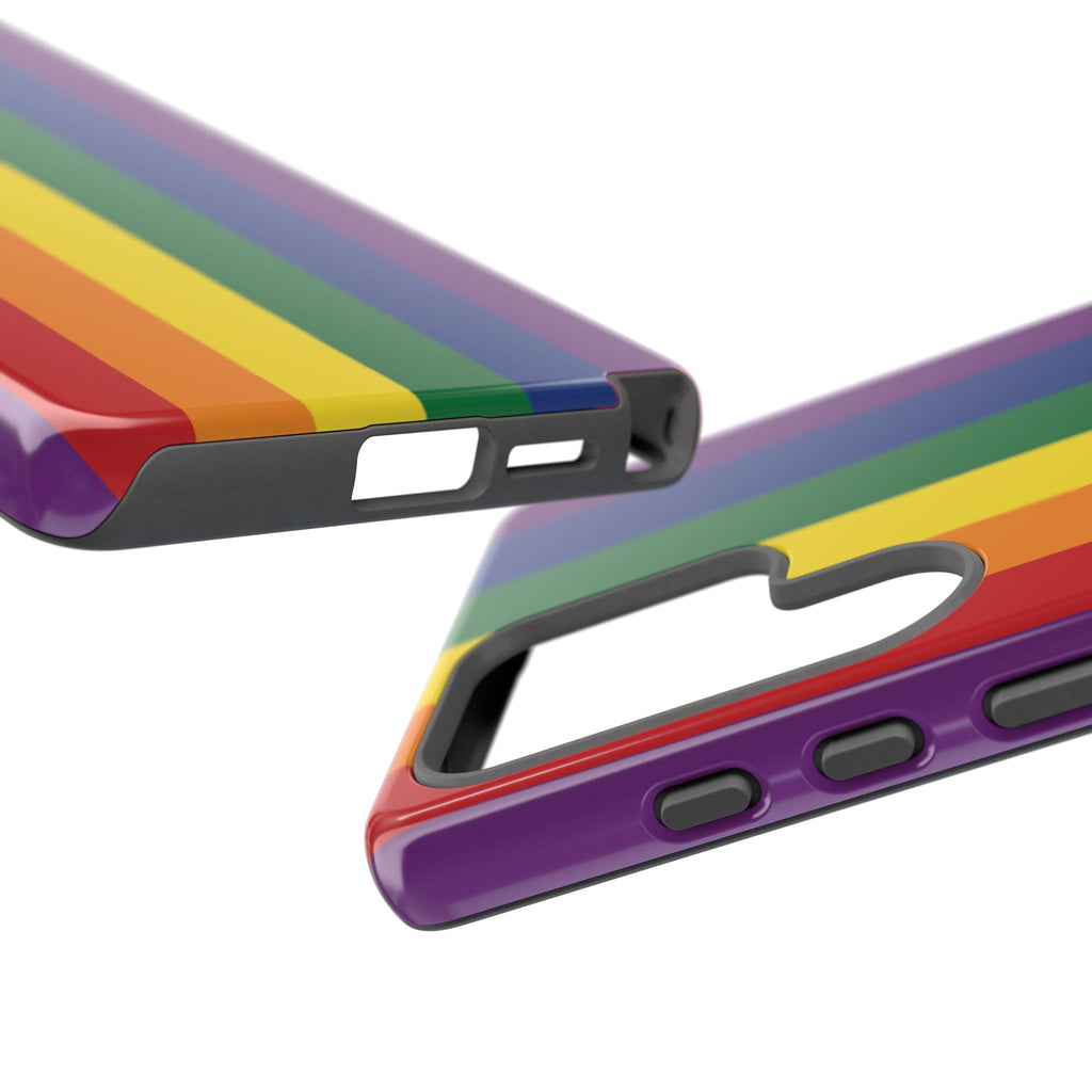 LGBTQ Rainbow Flag Tough Phone Case for iPhone, Galaxy, or Google Pixel