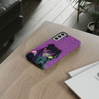Purple Pink Leopard Kz iPhone, Galaxy and Google Tough Cases