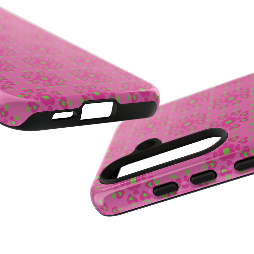 Floresta Heart Pink Tough Phone Case iPhone, Galaxy, or Google Pixel