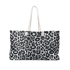 Leopard Eco Friendly Weekender Bag, Travel Tote, Beach Bag