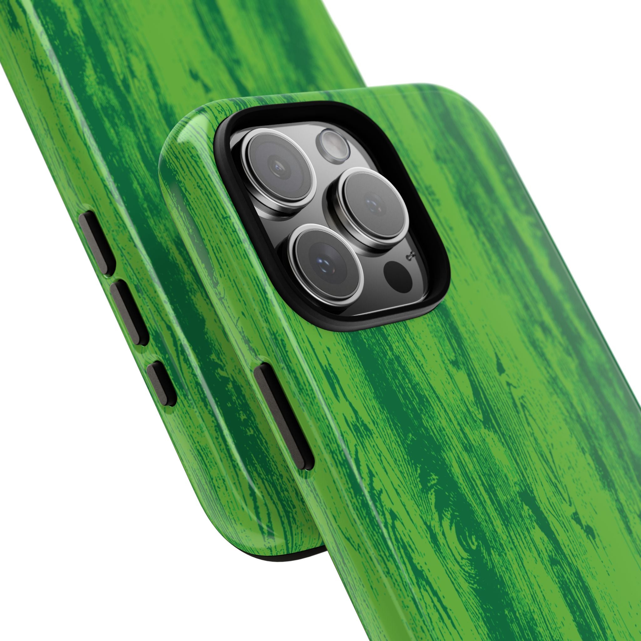 Neon Green Wood Tough Phone Case iPhone, Galaxy, or Google Pixel