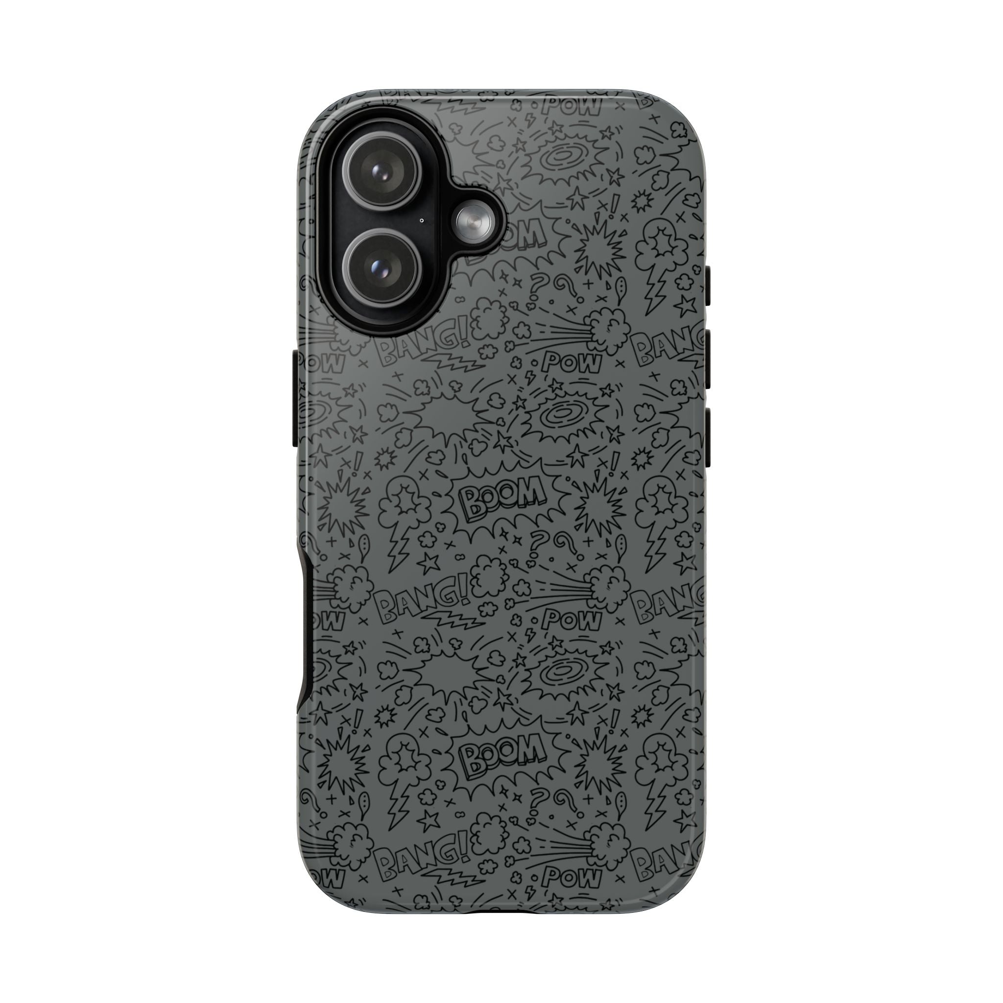 POW BOOM Comics style Tough Phone Case for iPhone, Galaxy, or Google Pixel