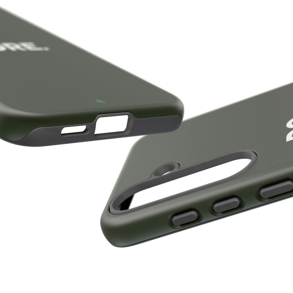 Olive Green Do More Tough Phone Case for iPhone, Galaxy, or Google Pixel