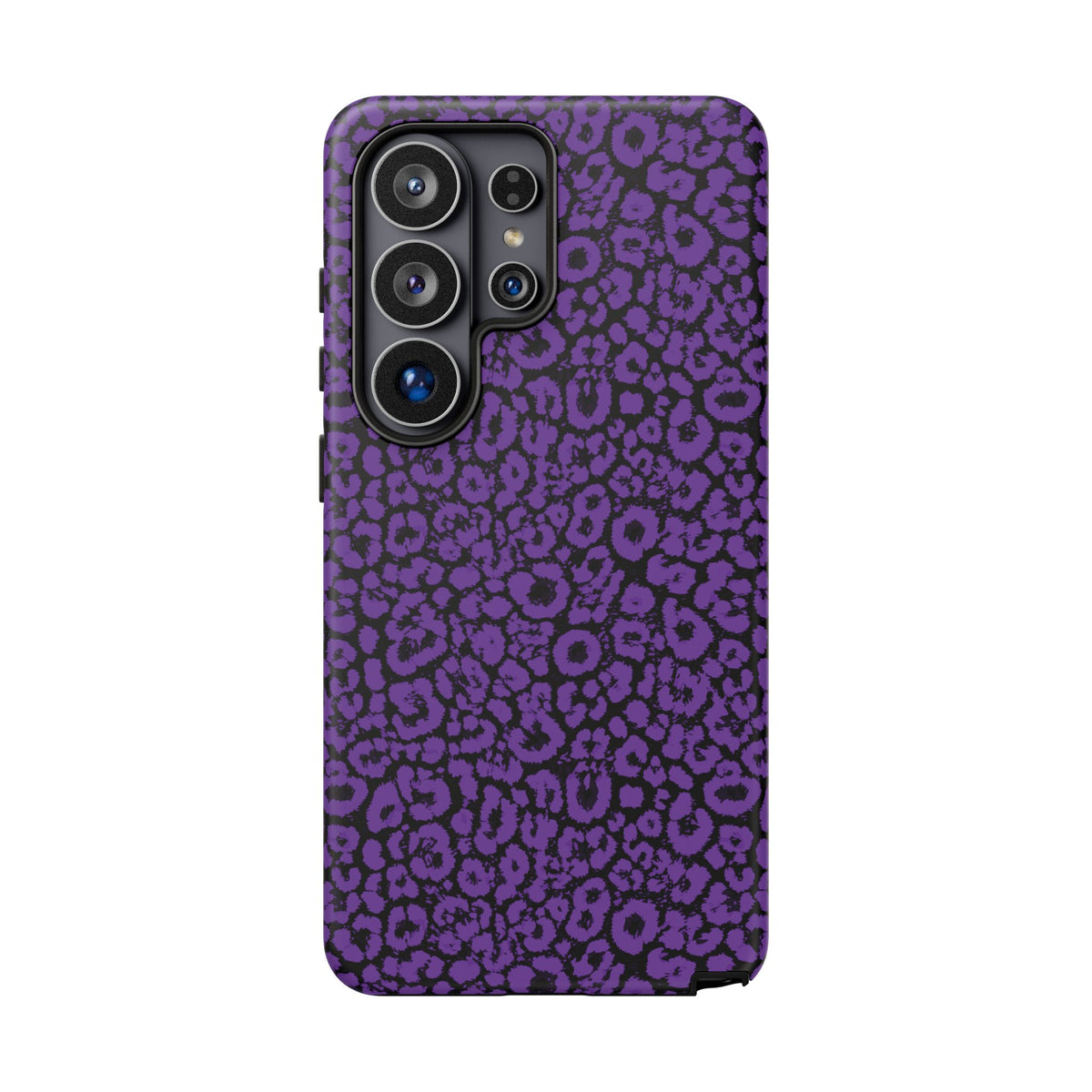 Purple Leopard Tough Case for iPhone, Galaxy or Google Pixel