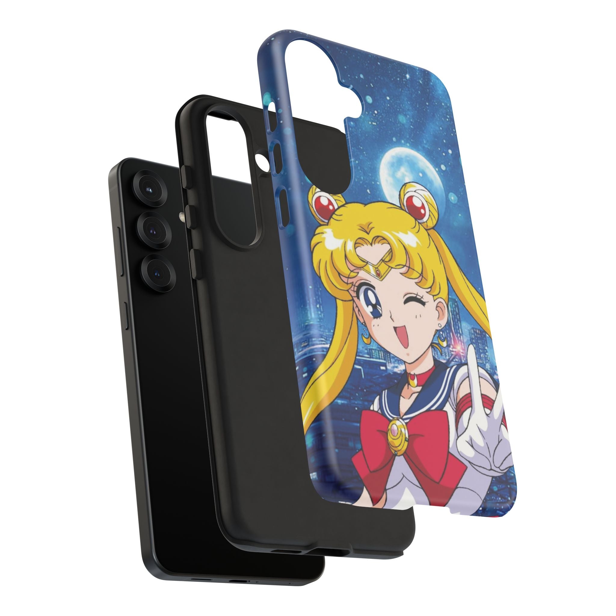 Blue S Moon Tough Case for iPhone, Galaxy, or Google Pixel