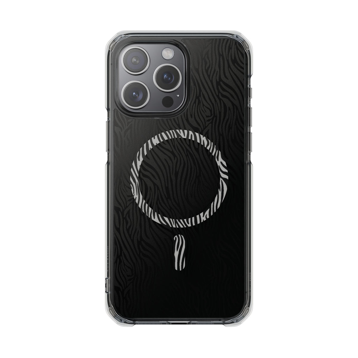 Zebra Magnetic iPhone 14, 15, 16 Series Clear Impact Cases