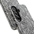 Black and White Zebra Print Tough Case iPhone, Galaxy and Google Pixel