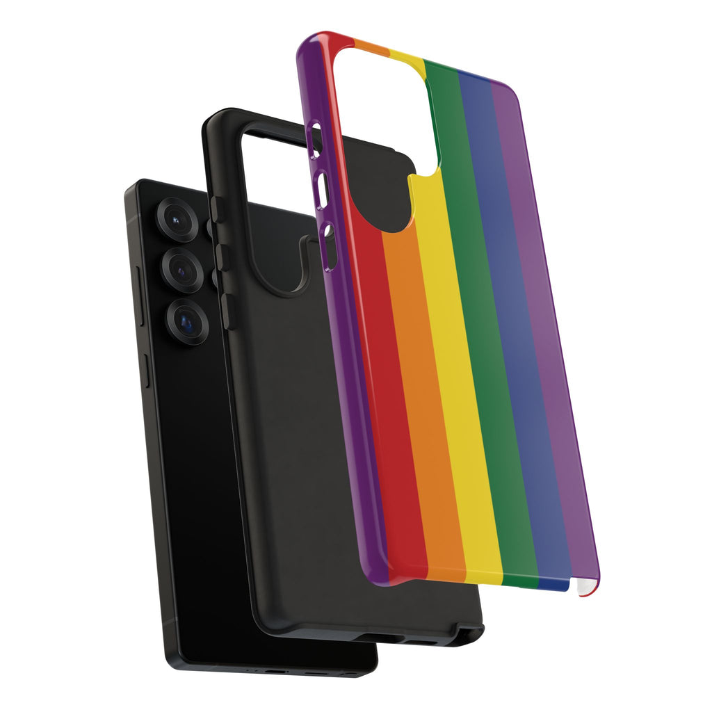 LGBTQ Rainbow Flag Tough Phone Case for iPhone, Galaxy, or Google Pixel