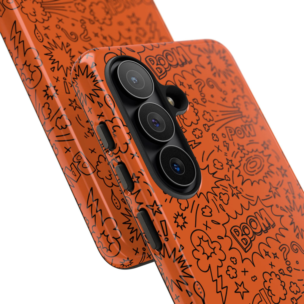 Wow Orange Tough Case for iPhone, Galaxy, or Google Pixel