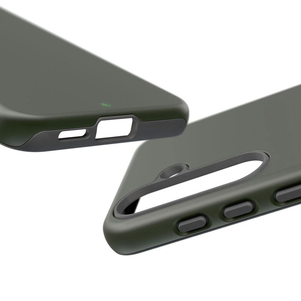 Olive Green Tough Phone Case for iPhone, Galaxy and Google Pixel