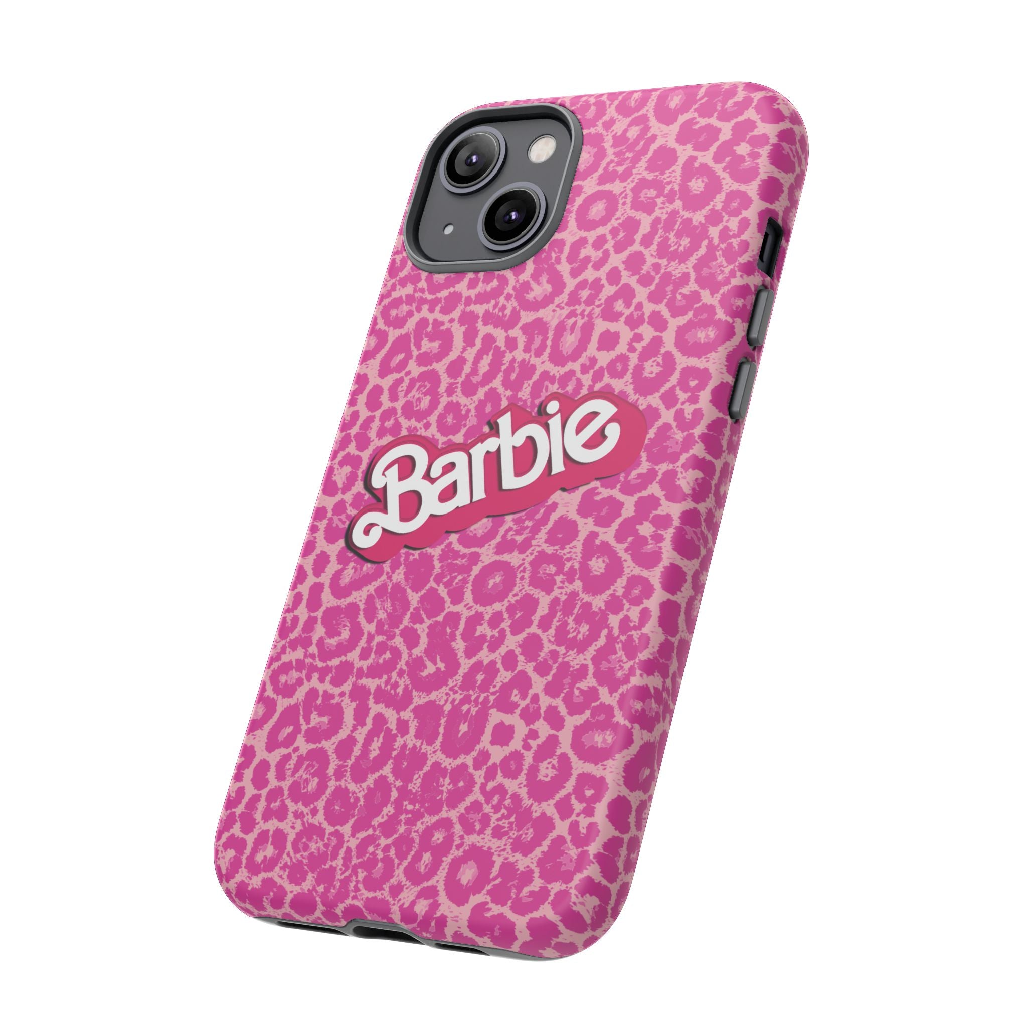 Hot Neon Pink Leopard Barb Tough Phone Case iPhone, Galaxy, or Google Pixel