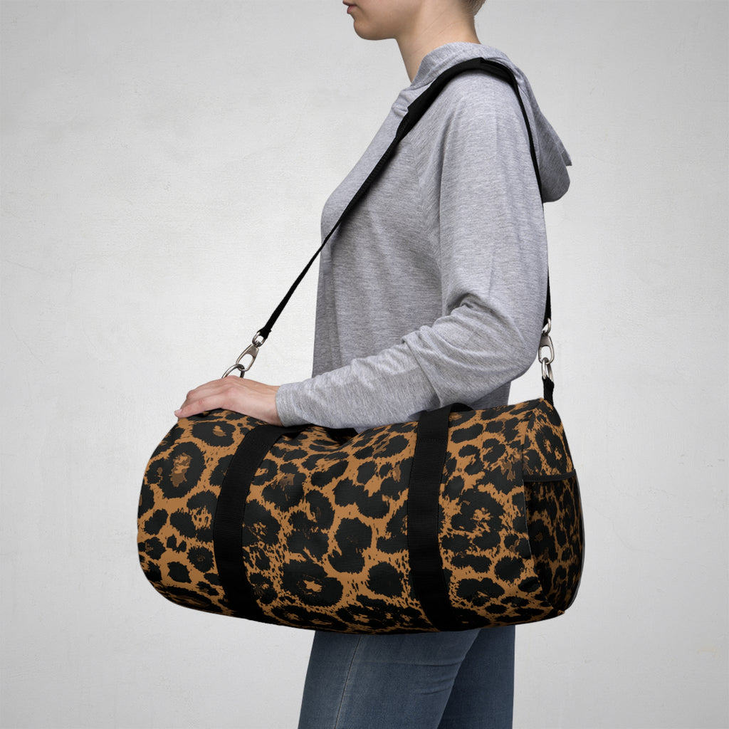 Leopard Print Duffel Bag