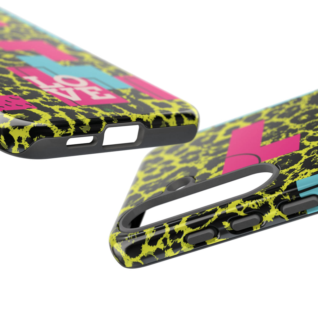 LOVE Neon Yellow RG Phone Case iPhone, Galaxy and Google Tough Cases