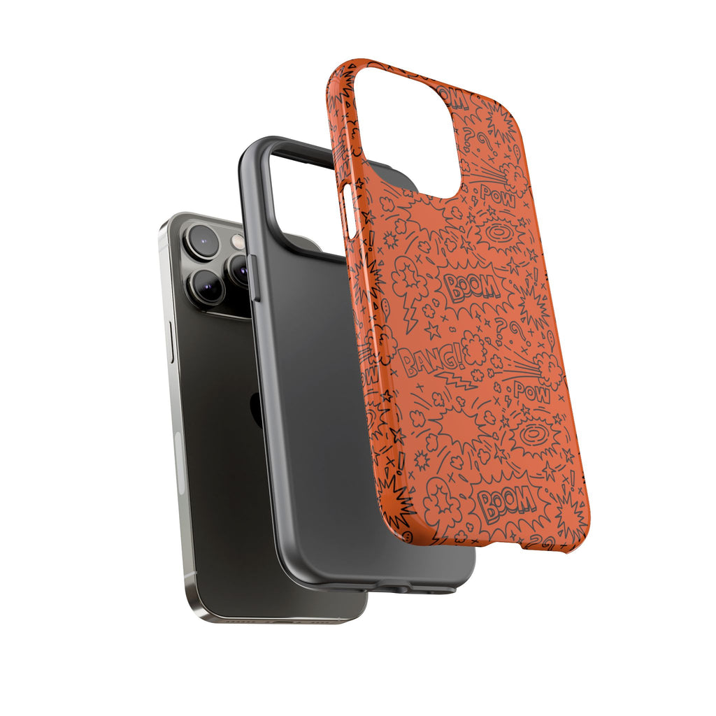 Wow Orange Tough Case for iPhone, Galaxy, or Google Pixel