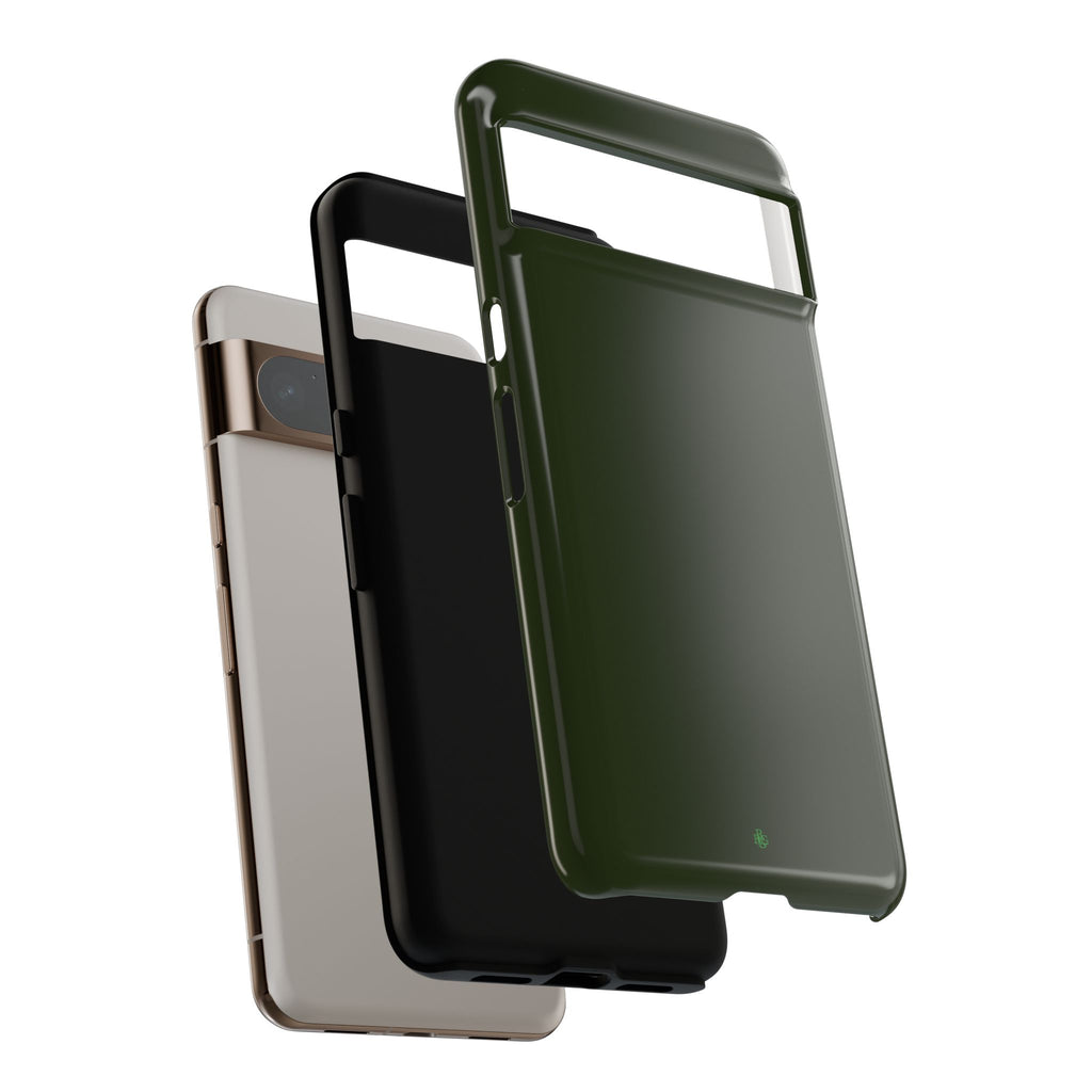 Olive Green Tough Phone Case for iPhone, Galaxy and Google Pixel