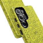 Neon Yellow Wow RG Tough Phone Case for iPhone, Galaxy, or Google Pixel