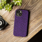 Purple Leopard Tough Case for iPhone, Galaxy or Google Pixel