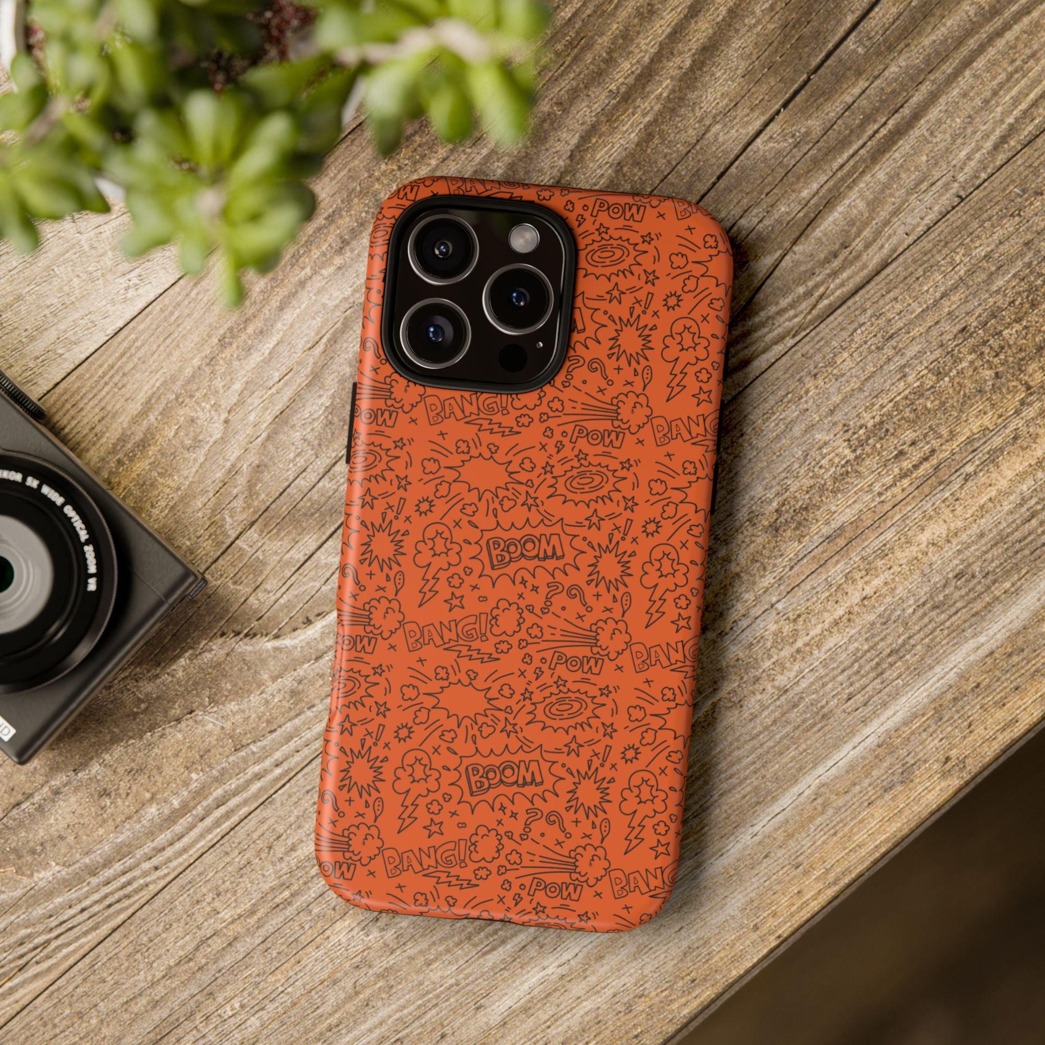 Wow Orange Tough Case for iPhone, Galaxy, or Google Pixel