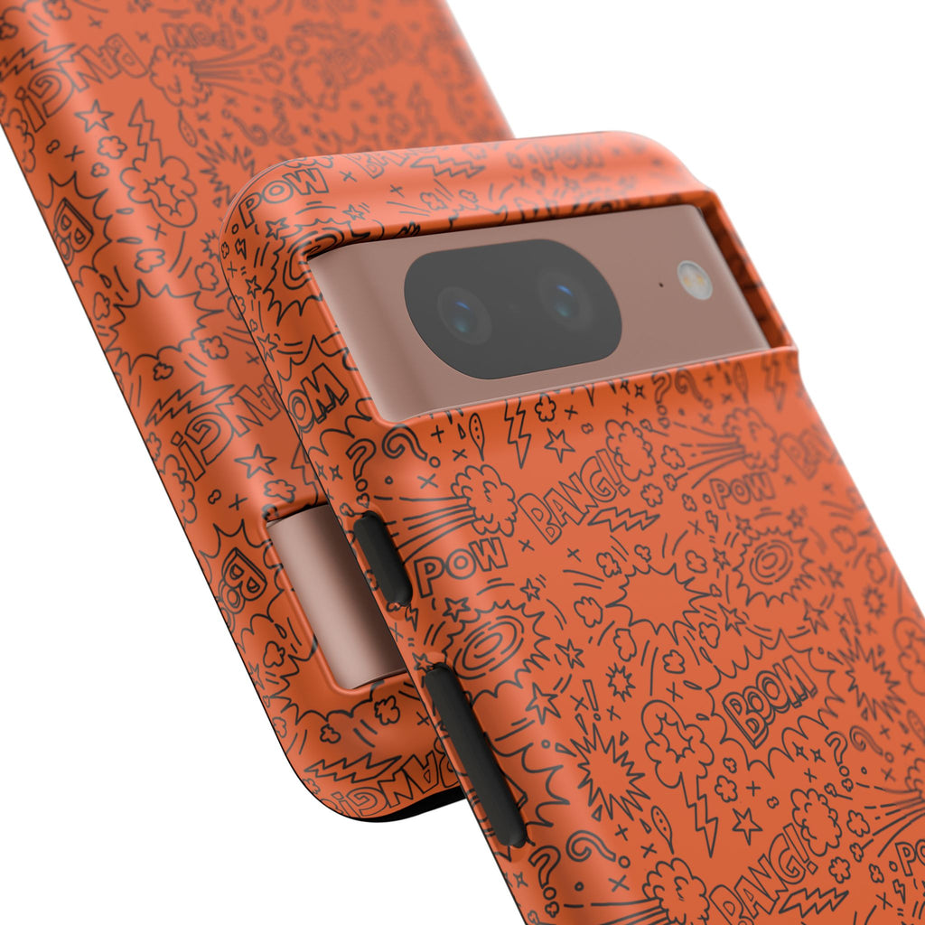 Wow Orange Tough Case for iPhone, Galaxy, or Google Pixel