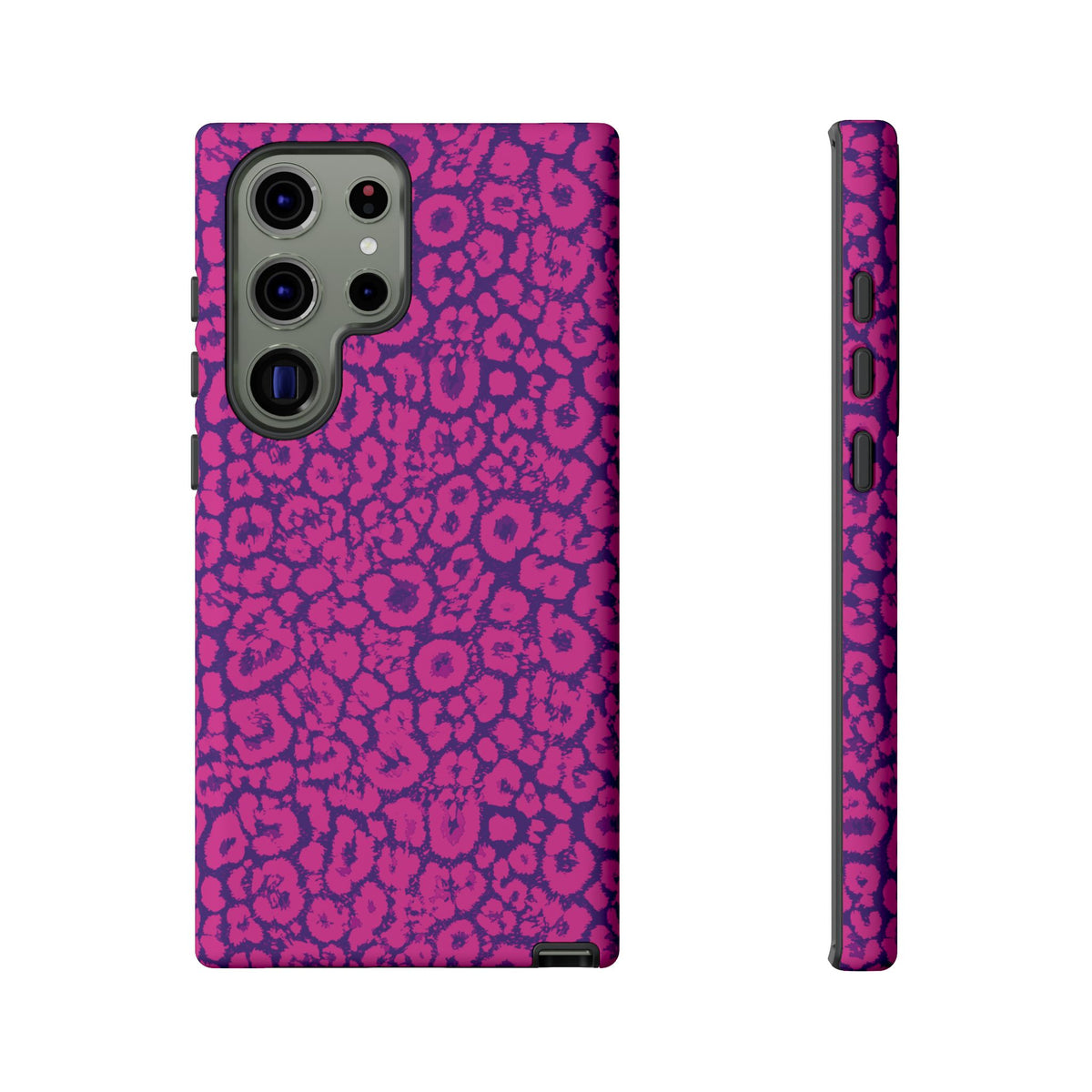 Pink Purple Leopard Tough Phone Case iPhone, Galaxy and Google Pixel