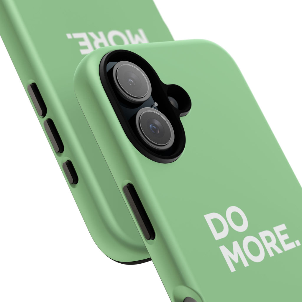 Do More Mint Green Tough Phone Case for iPhone, Galaxy,or Google Pixel