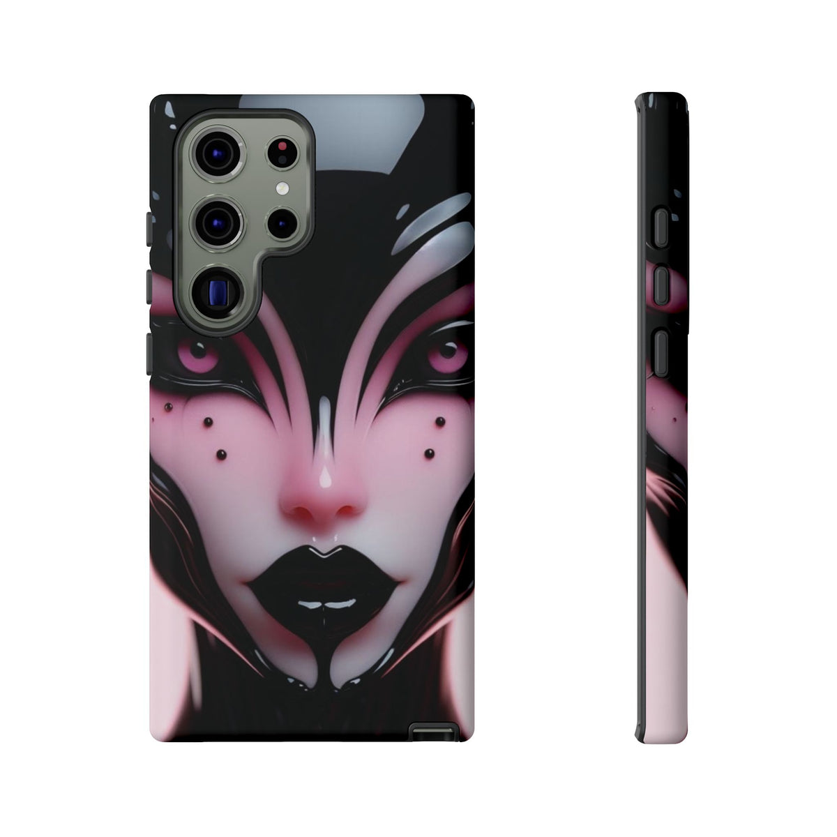 Pink Alien Tough Phone Case for iPhone, Galaxy, or Google Pixel
