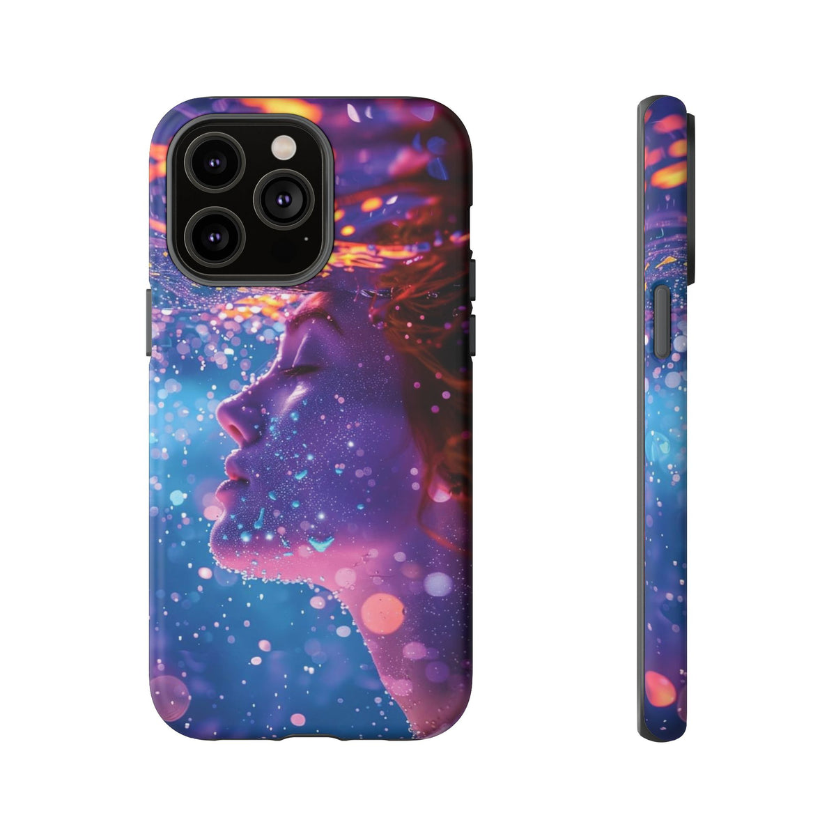 Meditating Underwater Tough Phone Case for iPhone, Galaxy, or Google Pixel