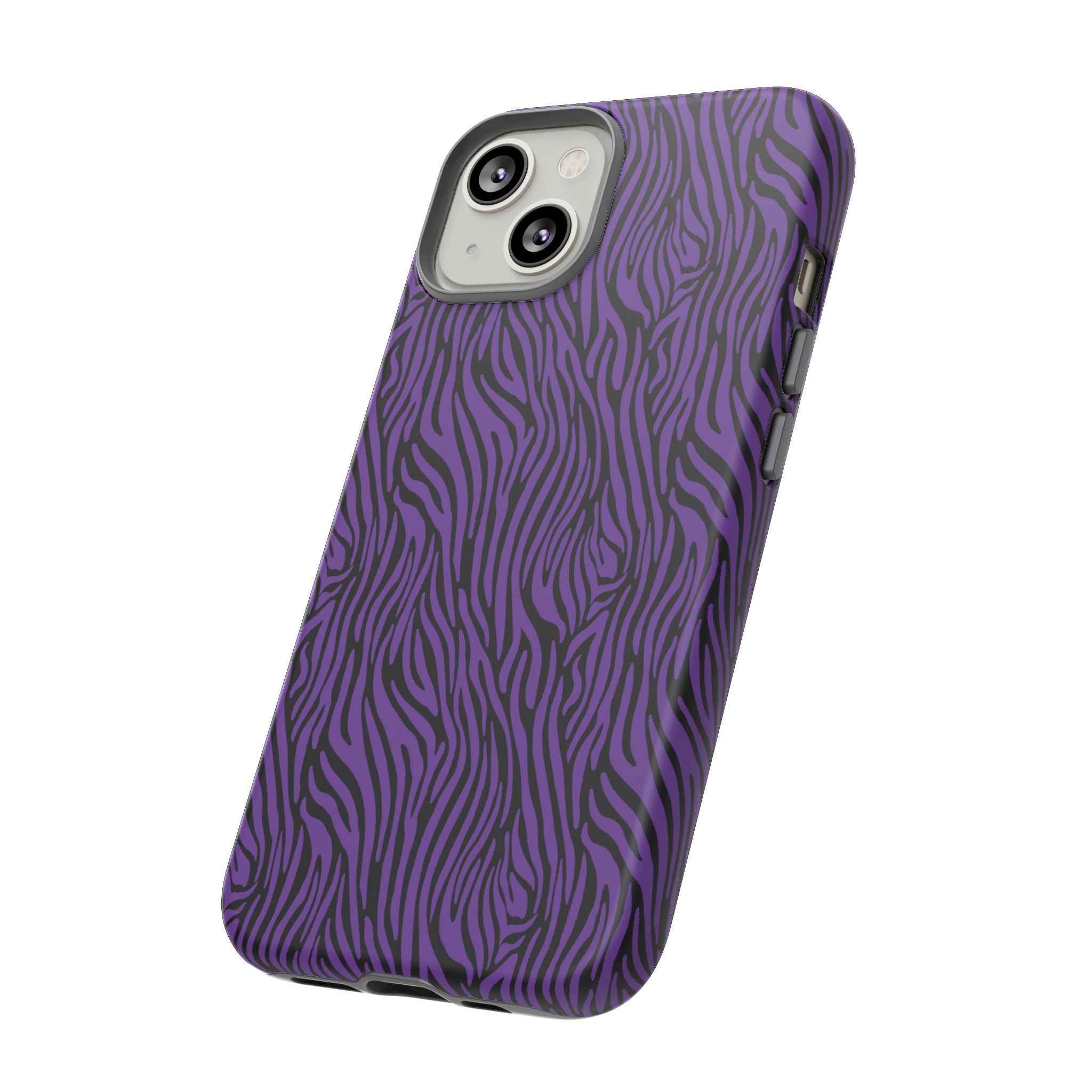 Purple Zebra Tough Phone Case for iPhone, Galaxy, or Google Pixel