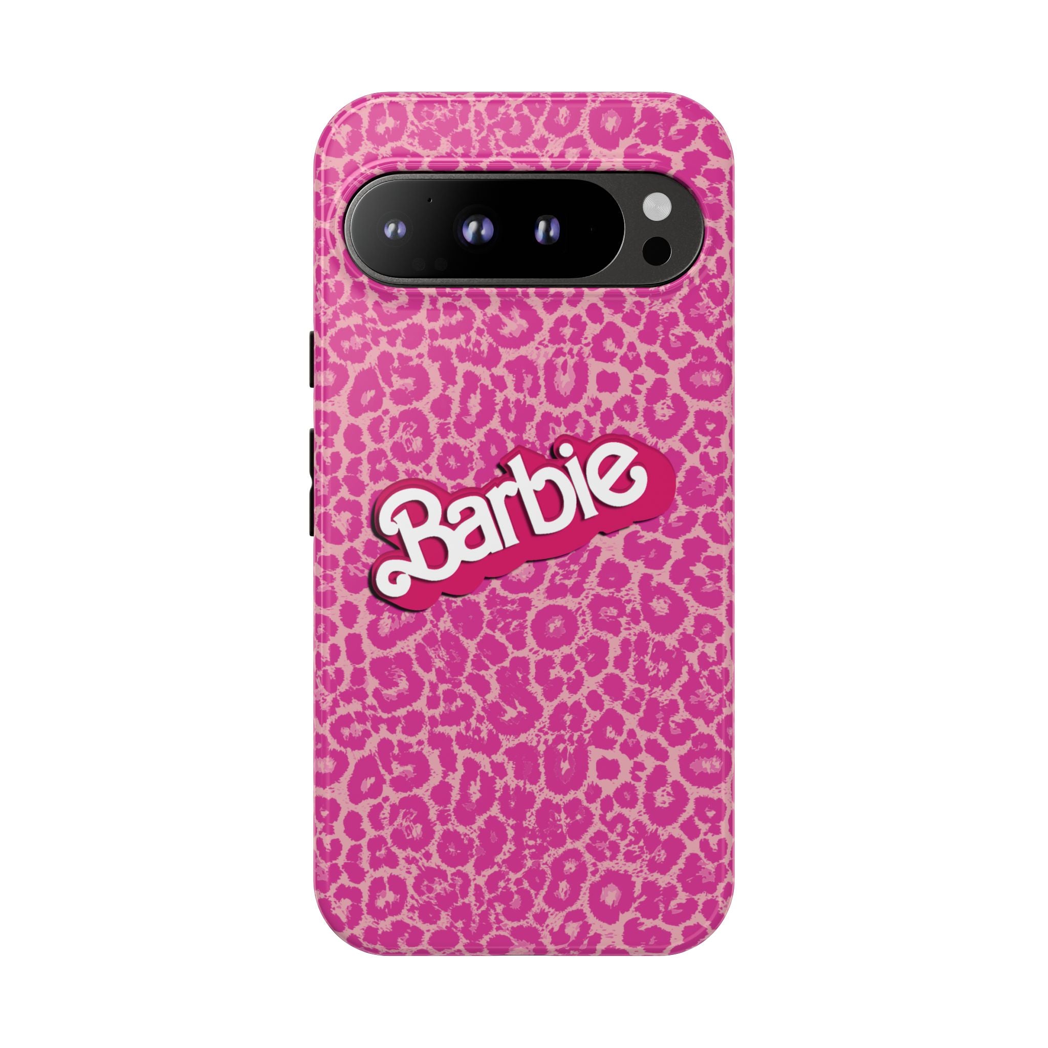 Hot Neon Pink Leopard Barb Tough Phone Case iPhone, Galaxy, or Google Pixel
